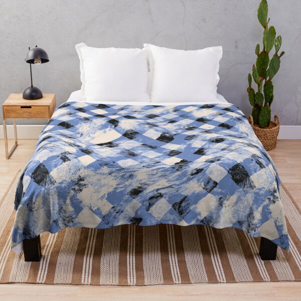Item preview, Sky Blue Painted Gingham Texture designed and sold by Piotrek0001.