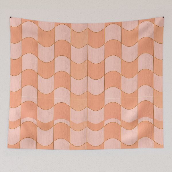 Item preview, Peach Sunset Sine Wave Design designed and sold by Piotrek0001.