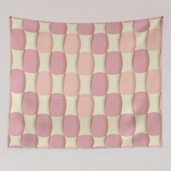 Item preview, Pastel Pink Soft Geometric Grid designed and sold by Piotrek0001.