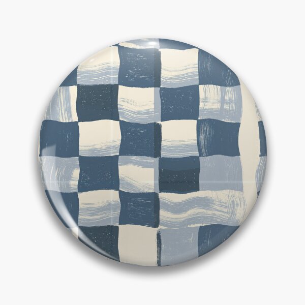 Item preview, Indigo Blue Painted Checkers designed and sold by Piotrek0001.