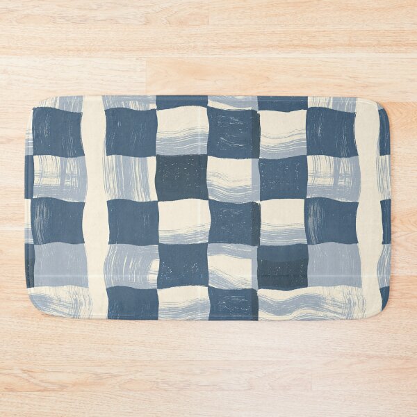 Item preview, Indigo Blue Painted Checkers designed and sold by Piotrek0001.