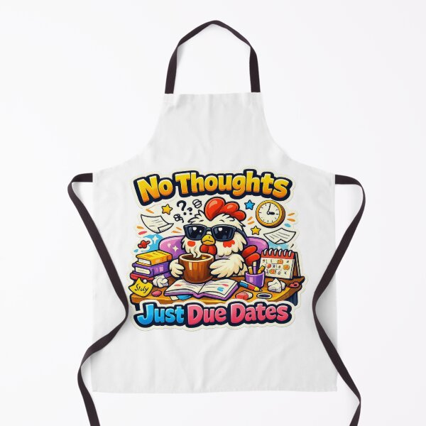 Item preview, No Thoughts Just Due Dates
designed and sold by Chill Chicken Studio.