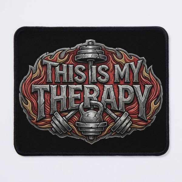 Item preview, This is My Therapy – Funny GYM Shirt, Unique Graphic Tee, Gift Idea designed and sold by Hanno0.