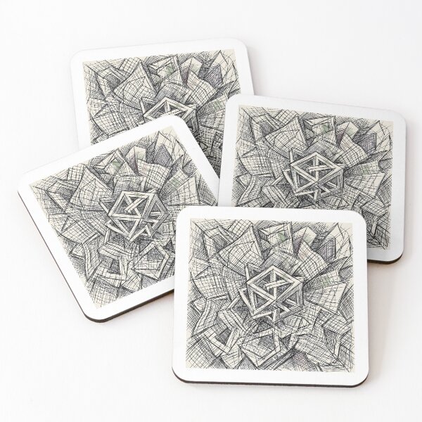Item preview, Adversarial Chaotic abstract ink sketch designed and sold by drchzak.