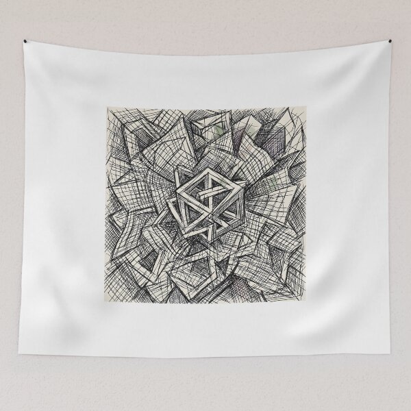 Item preview, Adversarial Chaotic abstract ink sketch designed and sold by drchzak.