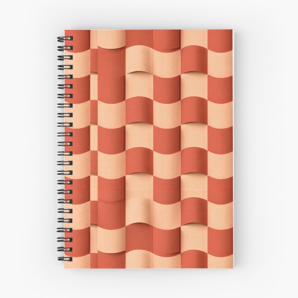 Item preview, Rust Red Layered Sine Wave Art designed and sold by Piotrek0001.