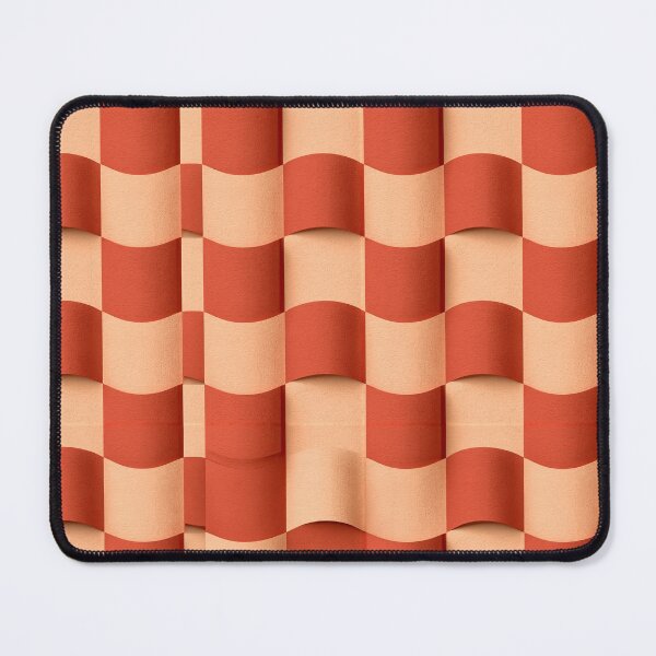 Item preview, Rust Red Layered Sine Wave Art designed and sold by Piotrek0001.
