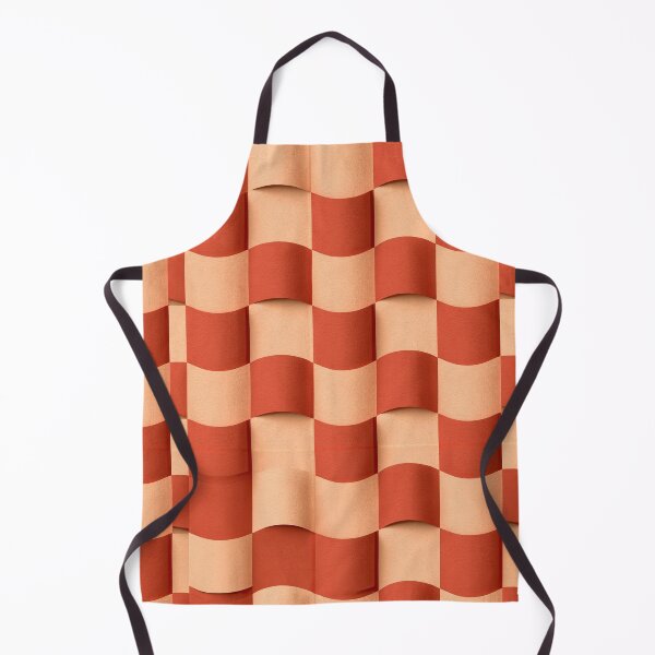 Item preview, Rust Red Layered Sine Wave Art designed and sold by Piotrek0001.