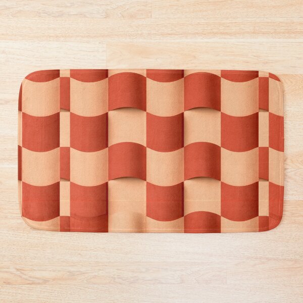 Item preview, Rust Red Layered Sine Wave Art designed and sold by Piotrek0001.