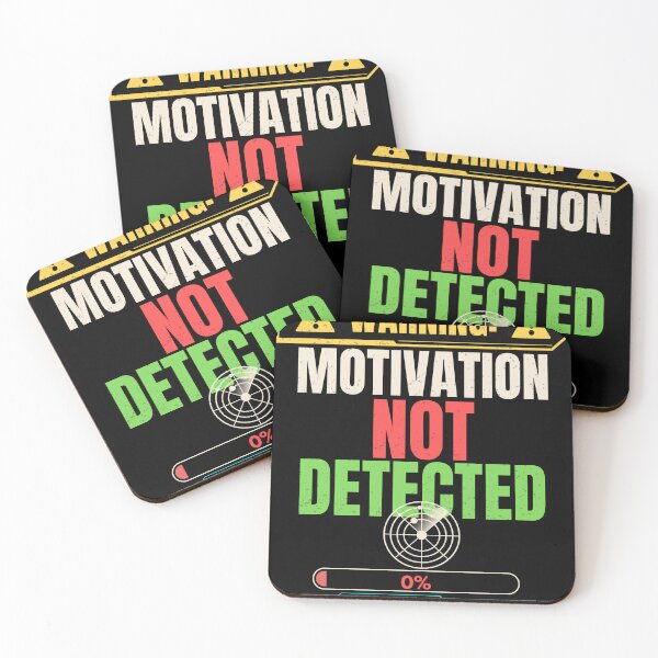 Item preview, Warning Motivation Not Detected Funny Tech Humor T-Shirt designed and sold by Uvclick.