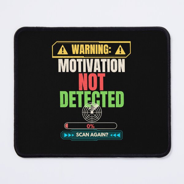 Item preview, Warning Motivation Not Detected Funny Tech Humor T-Shirt designed and sold by Uvclick.