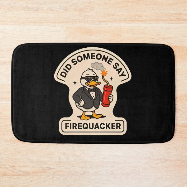 Item preview, Did Someone Say Firequacker Cool Secret Agent Duck 4th of July designed and sold by DejvArtist.