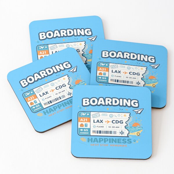 Item preview, Boarding Happiness Travel Ticket designed and sold by fadilow.