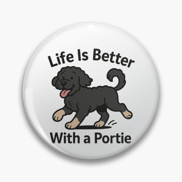 Item preview, Life Is Better With a Portie Cute Portuguese Water Dog Lover Design designed and sold by FurAndFlaireg.