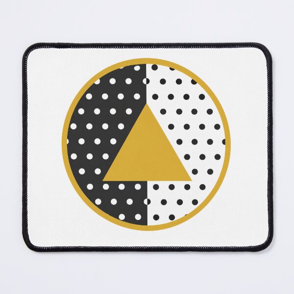 Item preview, de Poitrine White and Black Polka Dot with a Yellow Triangle designed and sold by CoquetteGoose.