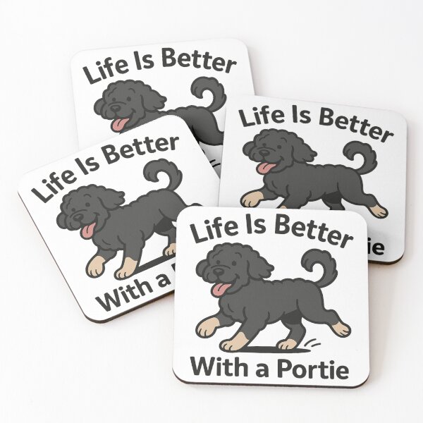 Item preview, Life Is Better With a Portie Cute Portuguese Water Dog Lover Design designed and sold by FurAndFlaireg.