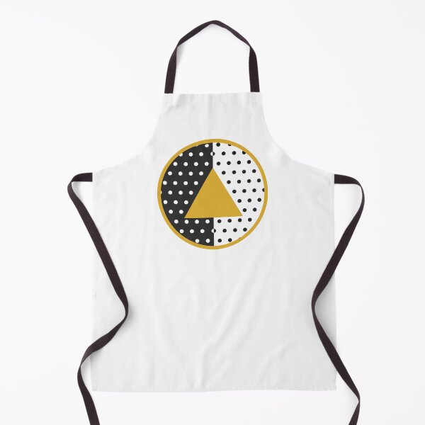 Item preview, de Poitrine White and Black Polka Dot with a Yellow Triangle designed and sold by CoquetteGoose.