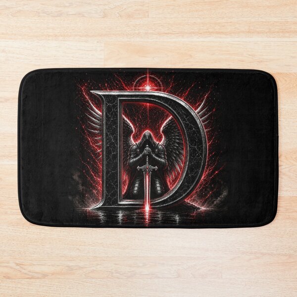 Item preview, Crimson Oath Sentinel Letter D designed and sold by BlissBlvdShop.