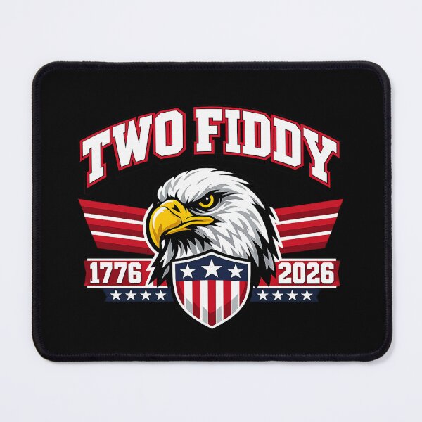 Item preview, Two Fiddy 2 Fiddy 250th Anniversary 4th of July Sports Eagle T-Shirt, Patriotic USA Gift, American Eagle Graphic Tee designed and sold by Trendably.