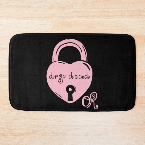 Item preview, Drop Dead Heart Shaped Padlock Pink Pastel Gothic Edgy designed and sold by VedaSeraphina.