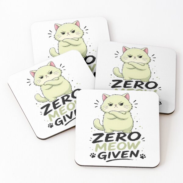 Item preview, Zero Meow Given Grumpy Cat. designed and sold by HorrorInkStudio.