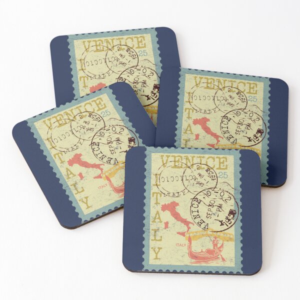 Item preview, Retro Venice Italy Post Stamp designed and sold by Primroaddesigns.