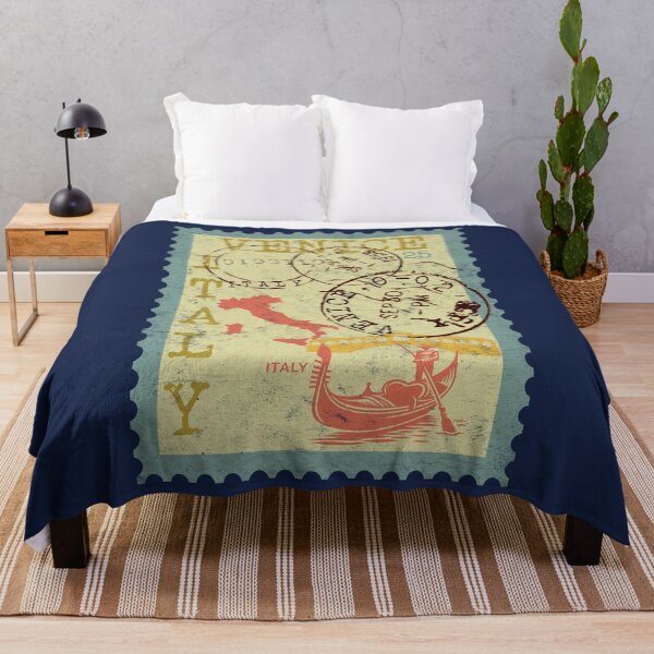 Item preview, Retro Venice Italy Post Stamp designed and sold by Primroaddesigns.