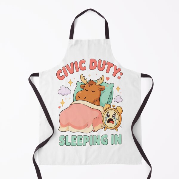 Item preview, Civic Day| Kawaii Civic Duty Sleeping In Moose designed and sold by InspiredCreatives.