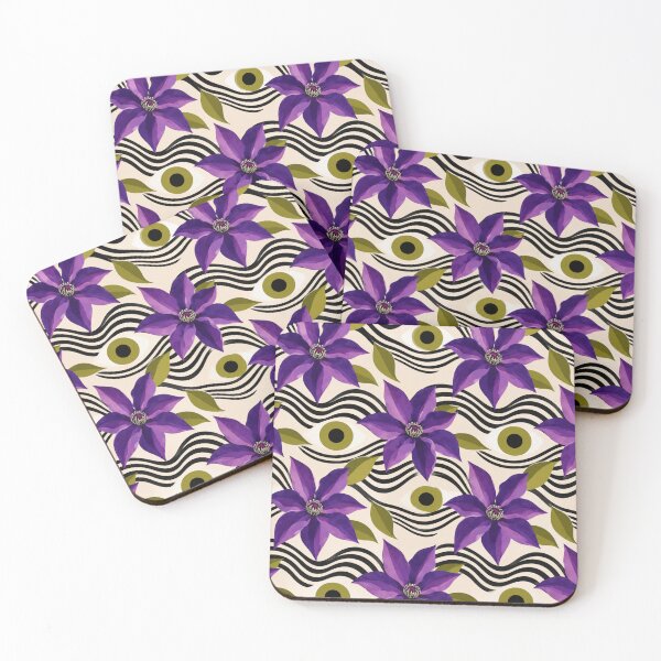 Item preview, The Watchful Garden – Surreal Botanical Pattern designed and sold by Adela80.