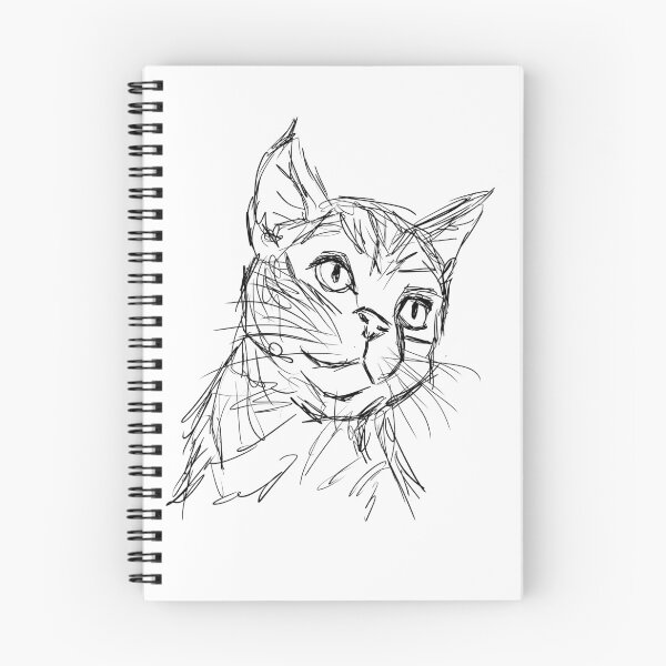Item preview, Just Cat - Just Cat – Raw Digital Sketch designed and sold by JustArtSoulUK.