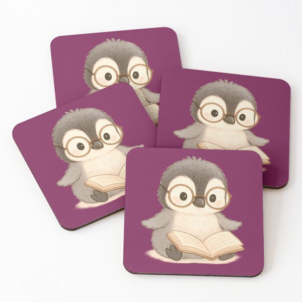 Item preview, Cute Penguin Reading Book, Kawaii Gift Sticker for Teachers and Book Lovers designed and sold by PebsPebs.