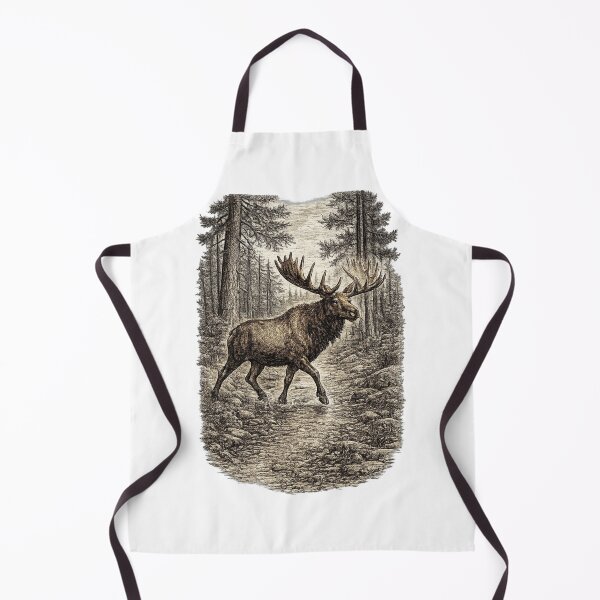 Item preview, Bull Elk Crossing the Forest designed and sold by KrungiT Design .