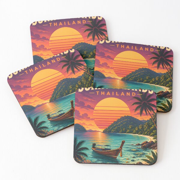 Item preview, Surin Islands - Thailand Retro Sunset Collection designed and sold by Spirit of Siam.