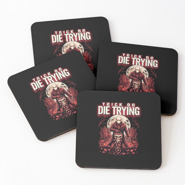 Item preview, Trick or Die Trying, Masked Killer Halloween Horror Vintage designed and sold by CryptReel.