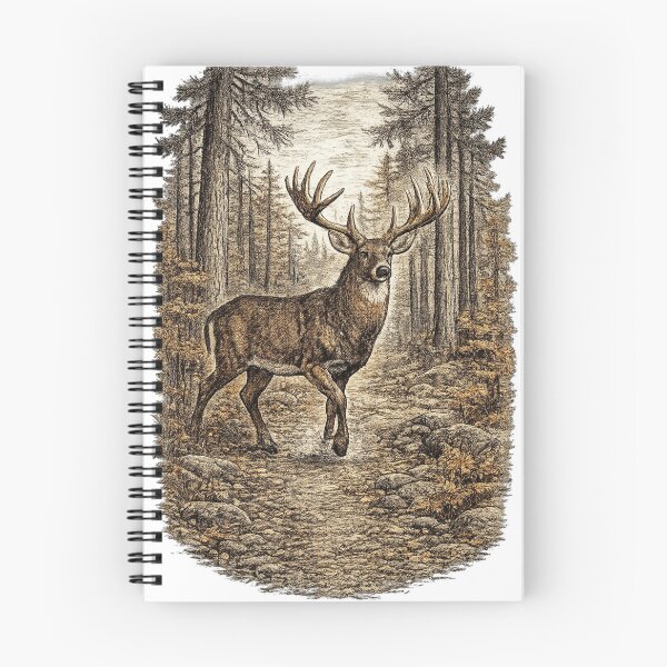 Item preview, White-Tailed Buck in Autumn Pines designed and sold by KrungiT Design .
