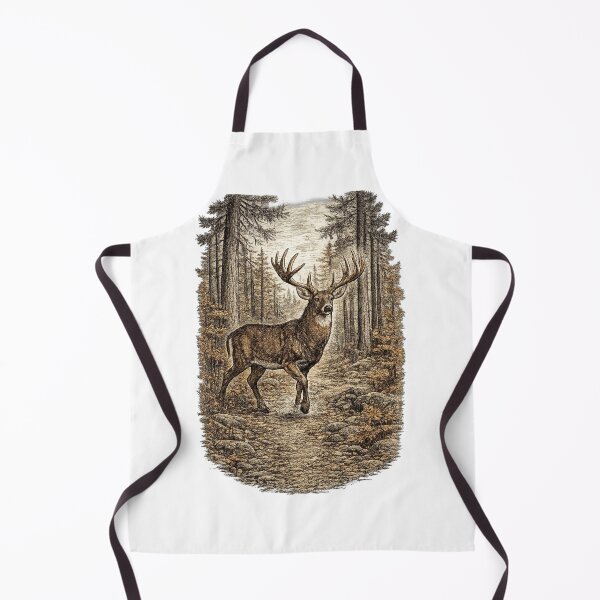 Item preview, White-Tailed Buck in Autumn Pines designed and sold by KrungiT Design .