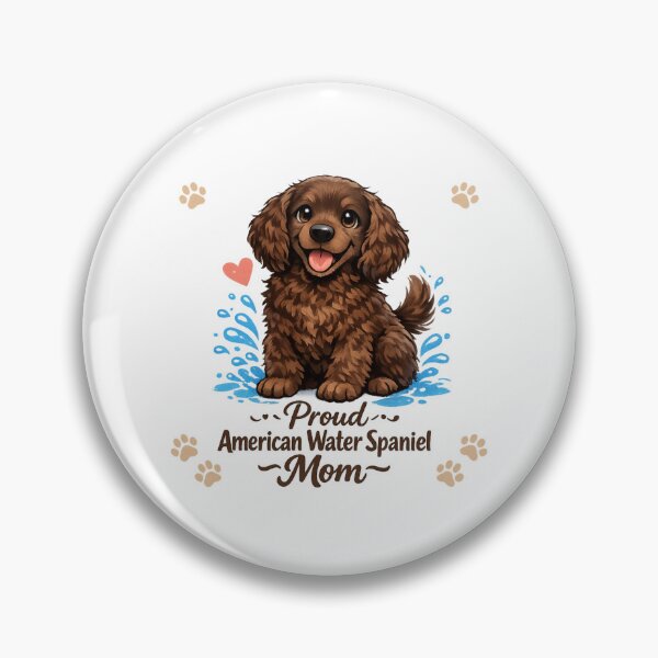 Item preview, Proud American Water Spaniel Mom Cute Dog Lover Vintage Puppy Design designed and sold by FurAndFlaireg.
