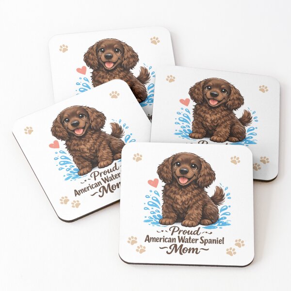 Item preview, Proud American Water Spaniel Mom Cute Dog Lover Vintage Puppy Design designed and sold by FurAndFlaireg.