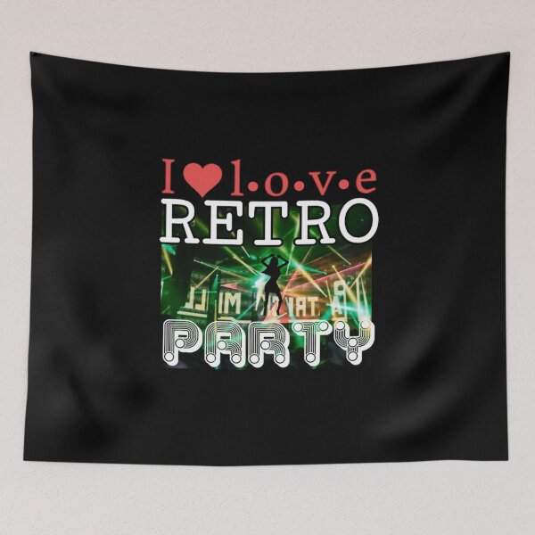 Item preview, I Love Retro Party designed and sold by Graphroad.