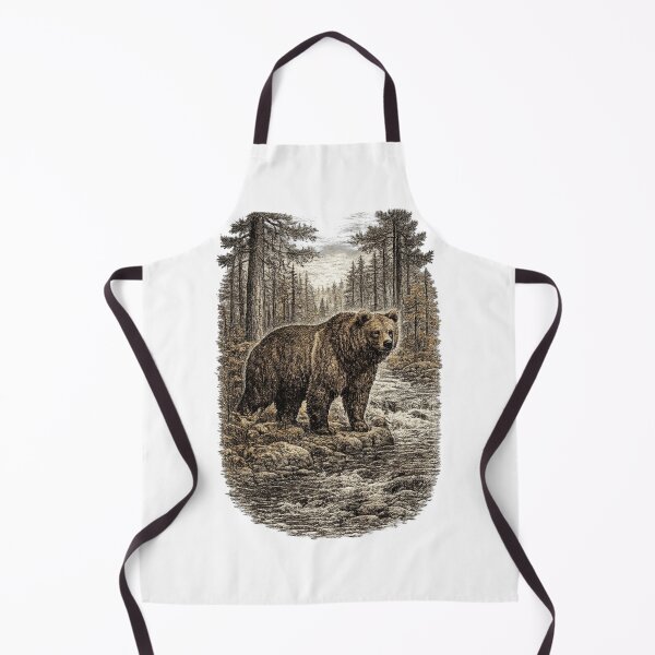 Item preview, Grizzly Bear Watching the River designed and sold by KrungiT Design .
