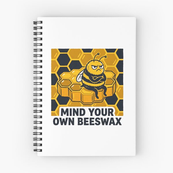 Item preview, Mind Your Own Beeswax – Funny Grumpy Bee Gift Sarcastic Humor Quote designed and sold by Sekla-Studio.