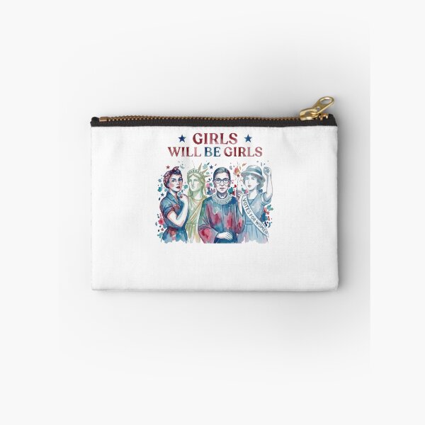 Item preview, Girls Will Be Girls Feminist Patriotic Women Empowerment 4th of July designed and sold by ajifujpost.
