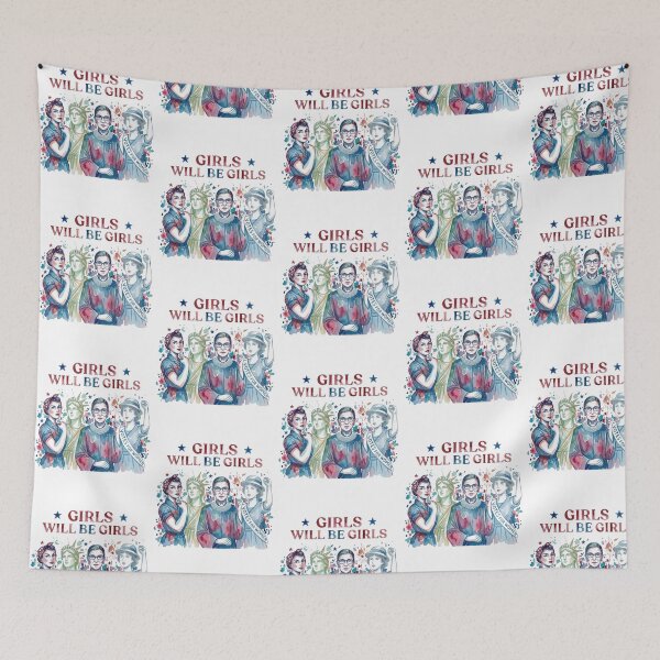 Item preview, Girls Will Be Girls Feminist Patriotic Women Empowerment 4th of July designed and sold by ajifujpost.