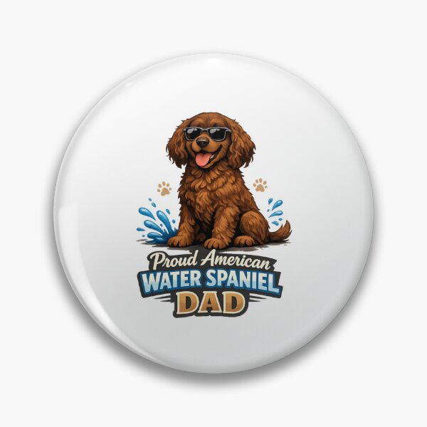 Item preview, Proud American Water Spaniel Dad Cool Dog Lover Vintage Sunglasses Design designed and sold by FurAndFlaireg.