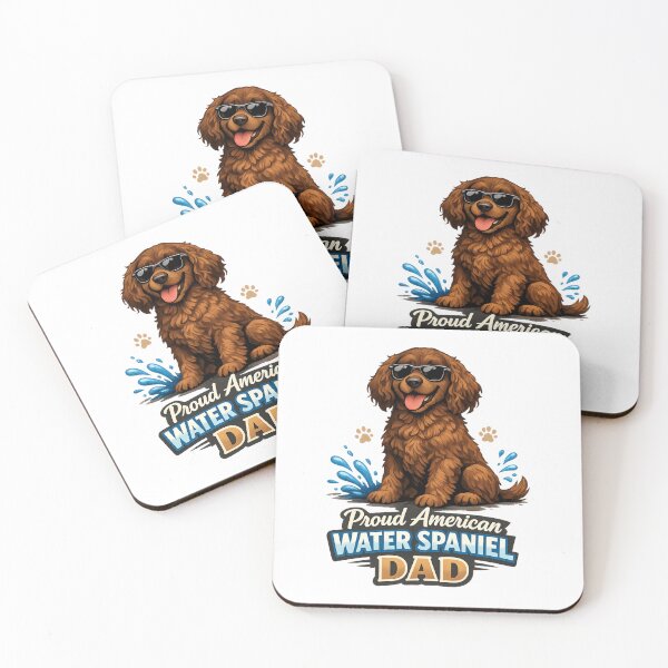 Item preview, Proud American Water Spaniel Dad Cool Dog Lover Vintage Sunglasses Design designed and sold by FurAndFlaireg.