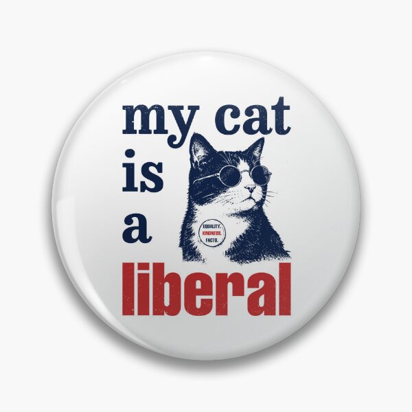 Item preview, My Cat Is a Liberal Funny Political Cat Shirt | Satirical Cat Lover designed and sold by SofiaTrendShirt.