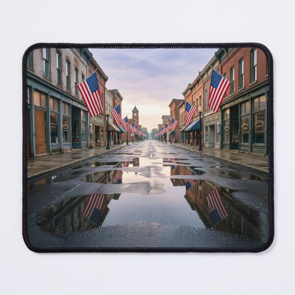 Item preview, Vintage Small Town America Main Street designed and sold by Home Decor Art.