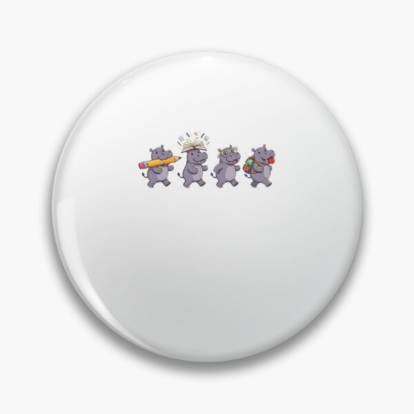Item preview, Funny Hippo Squad Back to School Hippopotamus Lover Teacher Student designed and sold by ajifujpost.