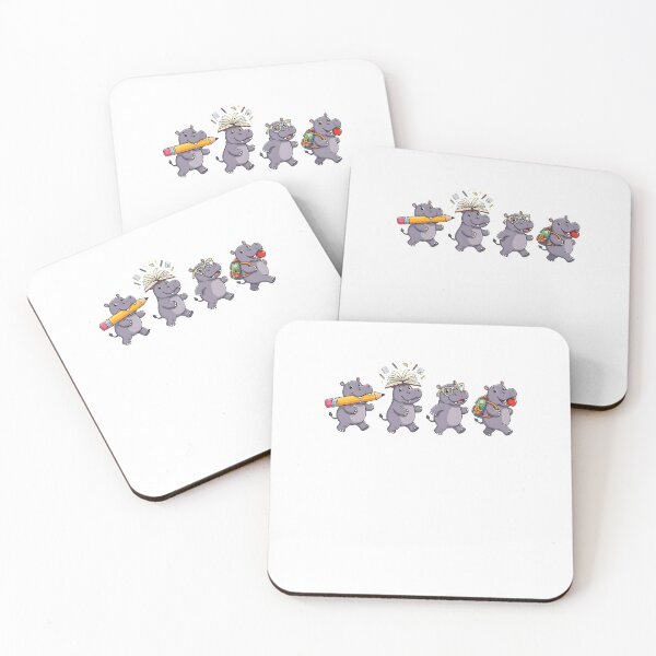 Item preview, Funny Hippo Squad Back to School Hippopotamus Lover Teacher Student designed and sold by ajifujpost.