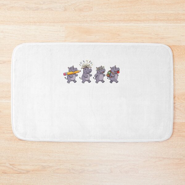 Item preview, Funny Hippo Squad Back to School Hippopotamus Lover Teacher Student designed and sold by ajifujpost.